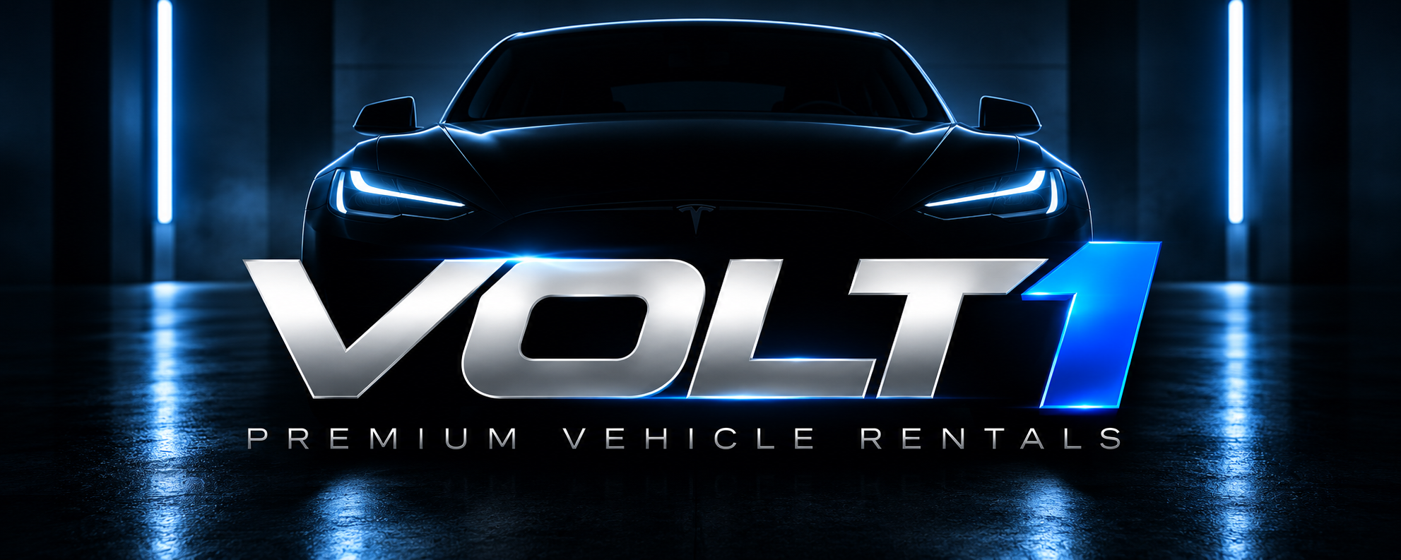 Volt1 Premium Vehicle Rentals with a black electric vehicle